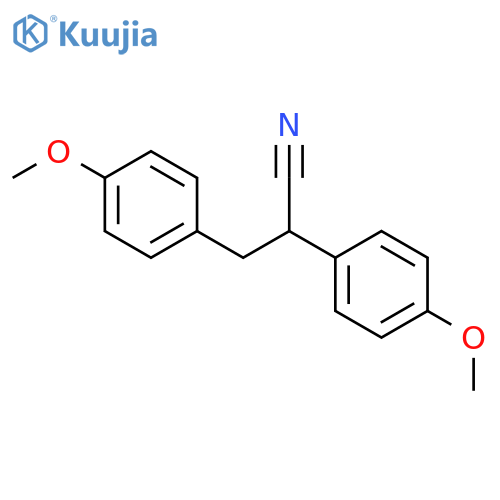 4-Methoxy-α-(4-methoxyphenyl)benzenepropanenitrile structure