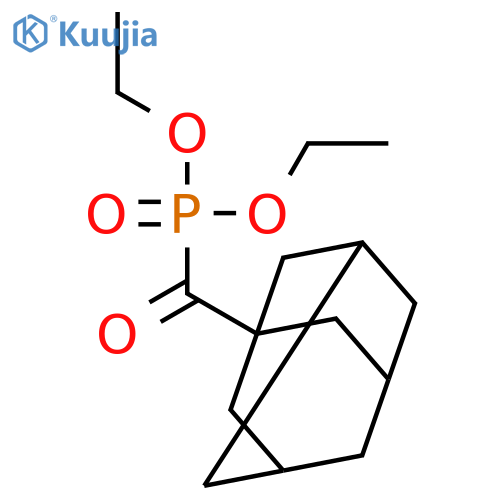PHOSPHONIC ACID, (TRICYCLO[3.3.1.13,7]DEC-1-YLCARBONYL)-, DIETHYL ESTER structure