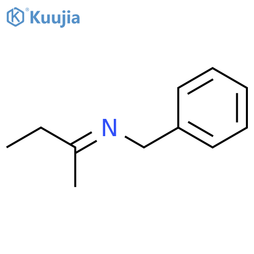 Benzenemethanamine, N-(1-methylpropylidene)-, (E)- structure