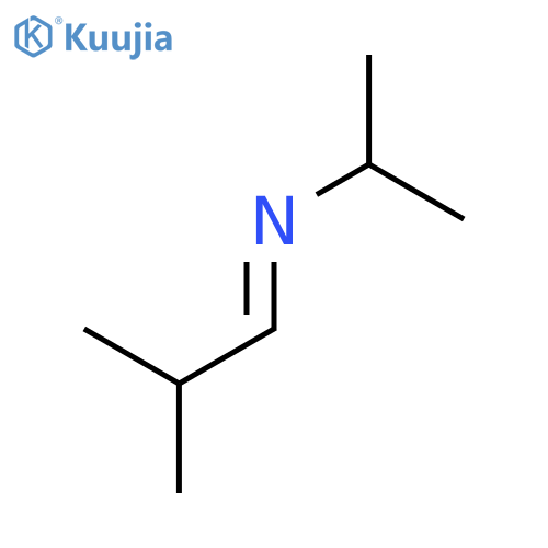 2-Propanamine, N-(2-methylpropylidene)-, (E)- structure