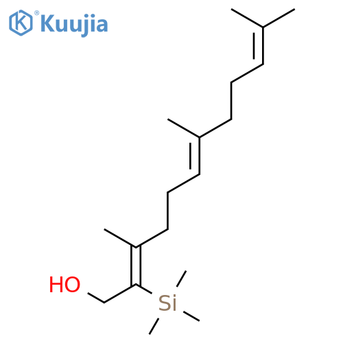 2,6,10-DODECATRIEN-1-OL, 3,7,11-TRIMETHYL-2-(TRIMETHYLSILYL)-, (Z,E)- structure