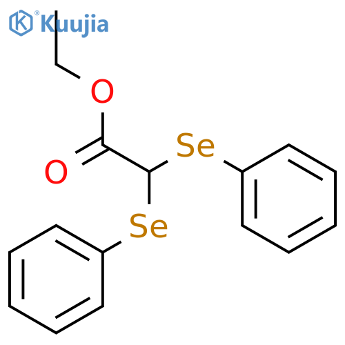 Acetic acid, bis(phenylseleno)-, ethyl ester structure