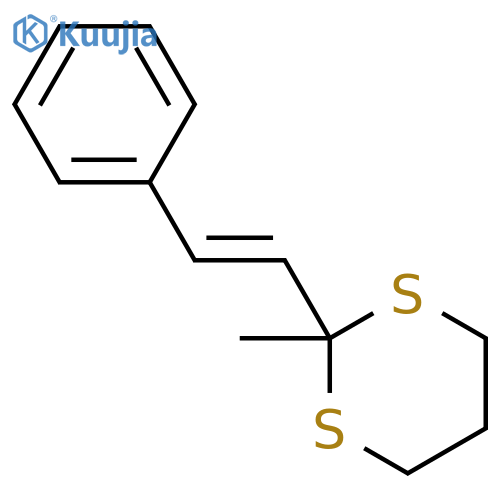 1,3-Dithiane, 2-methyl-2-[(1E)-2-phenylethenyl]- structure