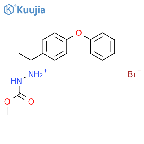 2-(methoxycarbonyl)-1-[1-(4-phenoxyphenyl)ethyl]hydrazinium bromide structure