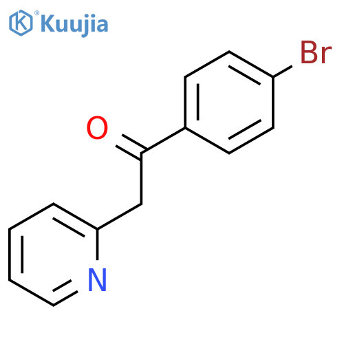 1-(4-Bromophenyl)-2-(pyridin-2-yl)ethan-1-one structure
