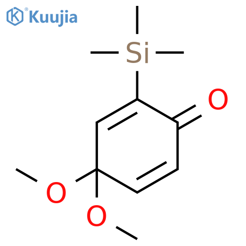 2,5-CYCLOHEXADIEN-1-ONE, 4,4-DIMETHOXY-2-(TRIMETHYLSILYL)- structure