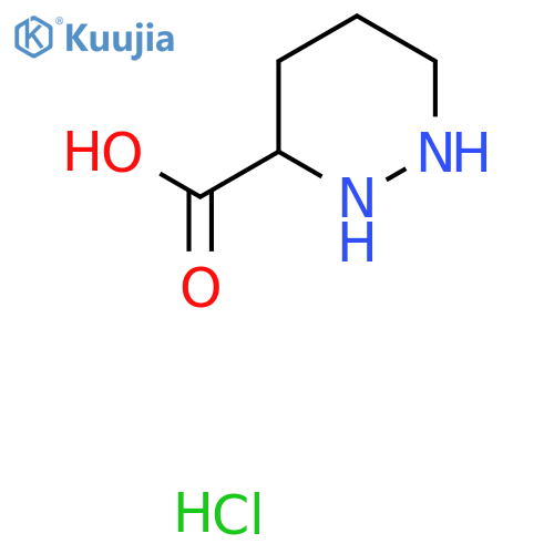 Hexahydropyridazine-3-carboxylic acid hydrochloride structure