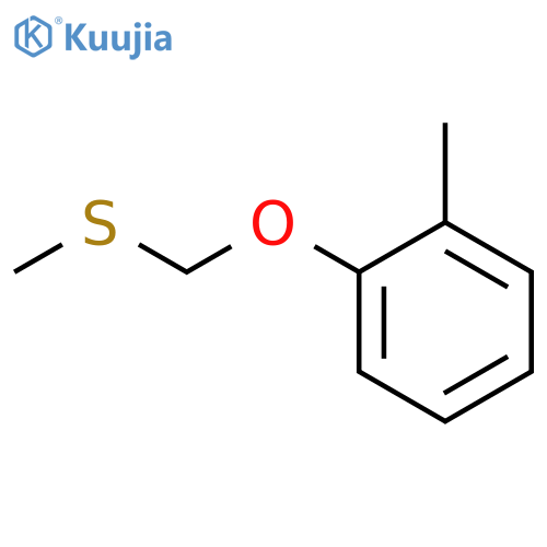 Benzene, 1-methyl-2-[(methylthio)methoxy]- structure
