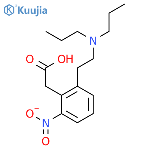Benzeneacetic acid,2-[2-(dipropylamino)ethyl]-6-nitro- structure
