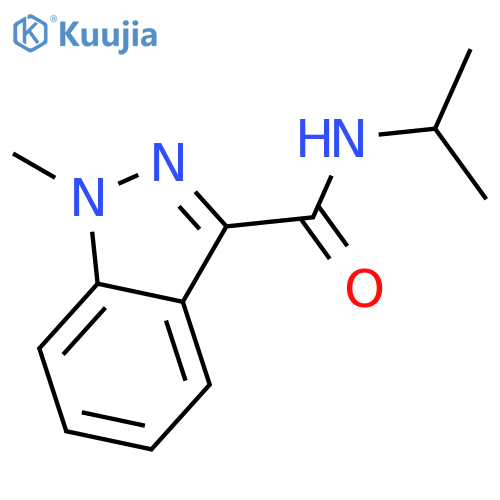 N-Isopropyl-1-methyl-1H-indazole-3-carboxamide structure