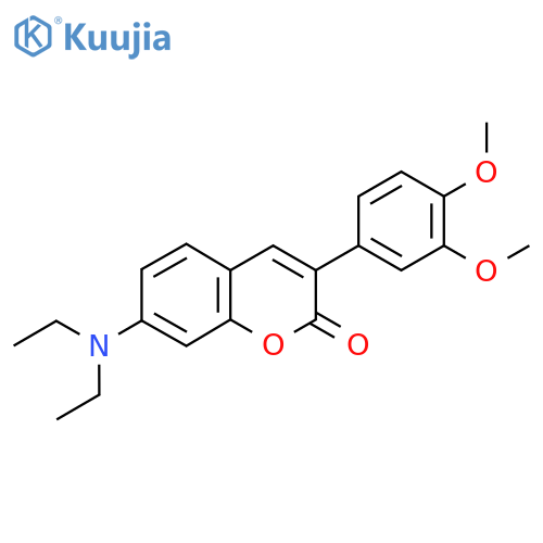 7-DIETHYL AMINO- 3(3’,4’-DimethoxyphenyL) COUMARIN structure