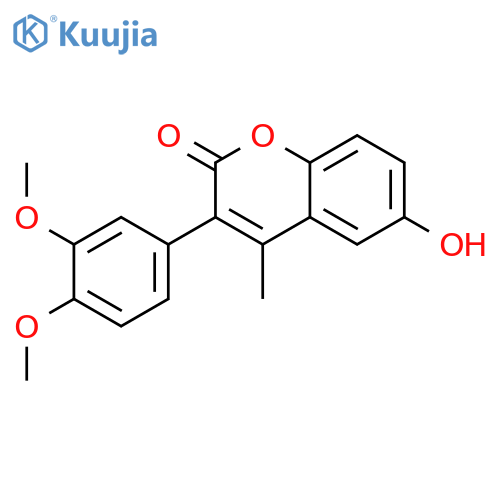 3-(3,4-dimethoxyphenyl)-6-hydroxy-4-methyl-2H-chromen-2-one structure