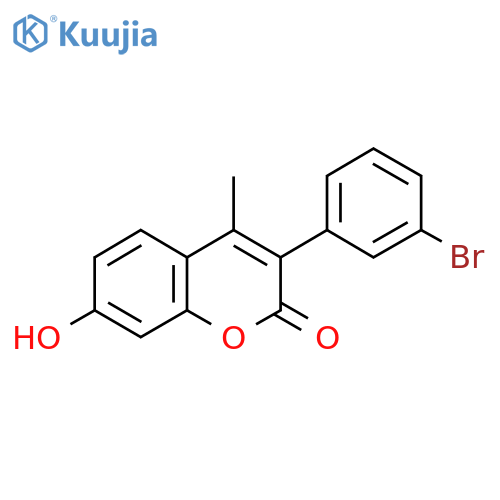 3(3’-Bromophenyl)-7-hydroxy-4-methylcoumarin structure