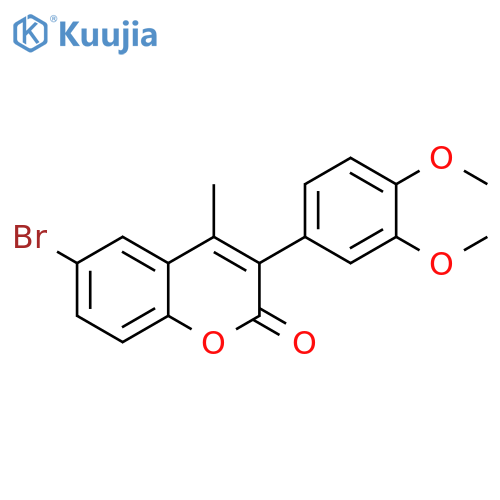 6-bromo-3-(3,4-dimethoxyphenyl)-4-methyl-2H-chromen-2-one structure