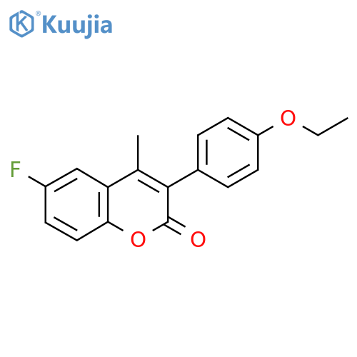 3(4'-Ethoxyphenyl)-6-fluoro-4-methylcoumarin structure