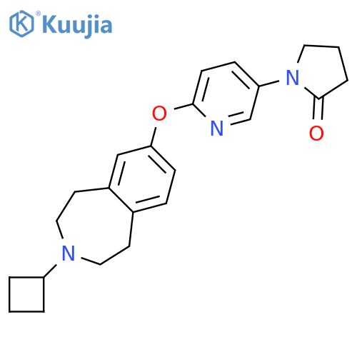 1-(6-((3-Cyclobutyl-2,3,4,5-tetrahydro-1H-benzo[D]azepin-7-YL)oxy)pyridin-3-YL)pyrrolidin-2-one structure