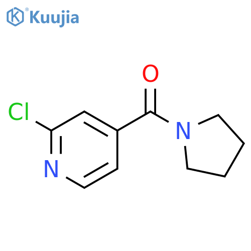 2-chloro-4-(pyrrolidin-1-ylcarbonyl)pyridine structure