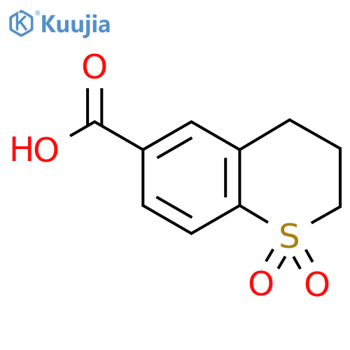 2H-1-Benzothiopyran-6-carboxylic acid, 3,4-dihydro-, 1,1-dioxide structure