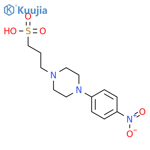 1-Piperazinepropanesulfonic acid, 4-(4-nitrophenyl)- structure