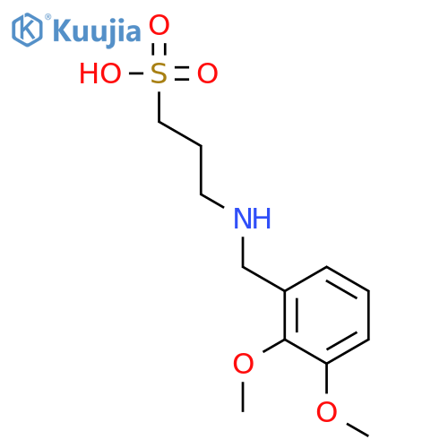 1-Propanesulfonic acid, 3-[[(2,3-dimethoxyphenyl)methyl]amino]- structure