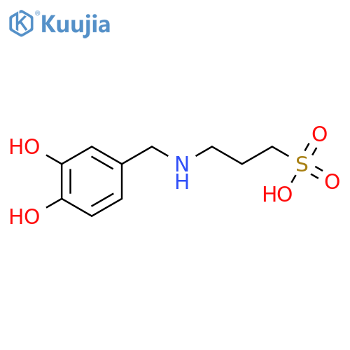 1-Propanesulfonic acid, 3-[[(3,4-dihydroxyphenyl)methyl]amino]- structure