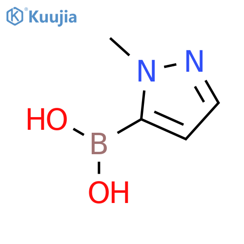 (1-Methyl-1H-pyrazol-5-yl)boronic acid structure