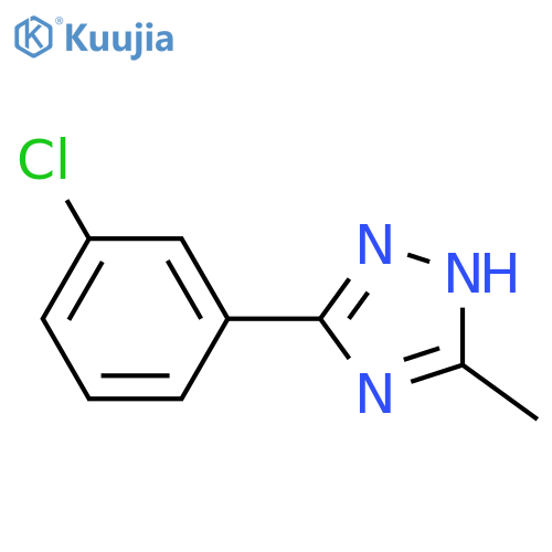 3-(3-Chlorophenyl)-5-methyl-1H-1,2,4-triazole structure