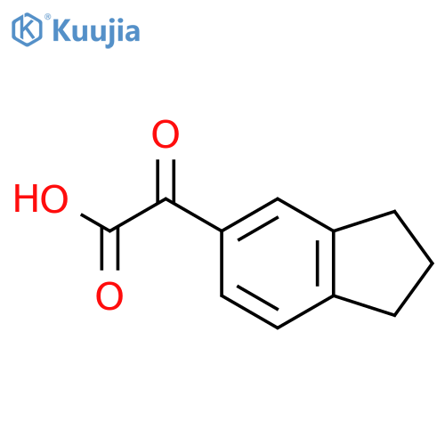 2-(2,3-Dihydro-1H-inden-5-yl)-2-oxoacetic acid structure