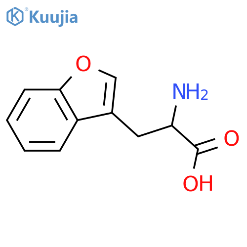 2-amino-3-(1-benzofuran-3-yl)propanoic acid structure