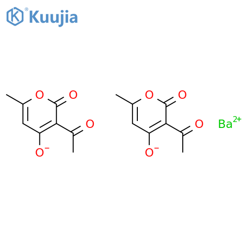 bis[3-acetyl-6-methyl-2H-pyran-2,4(3H)-dione], barium salt structure