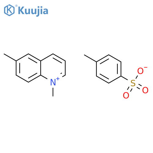1,6-dimethylquinolinium 4-methylbenzenesulfonate structure