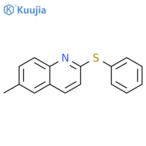 6-methyl-2-(phenylsulfanyl)quinoline structure
