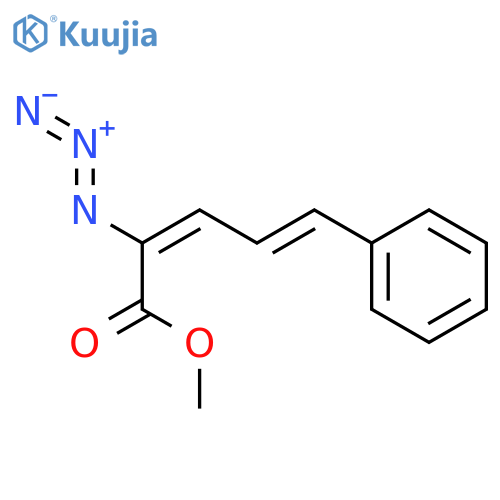 2,4-Pentadienoic acid, 2-azido-5-phenyl-, methyl ester structure