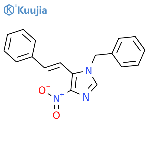 1-benzyl-4-nitro-5-[(E)-2-phenylethenyl]-1H-imidazole structure