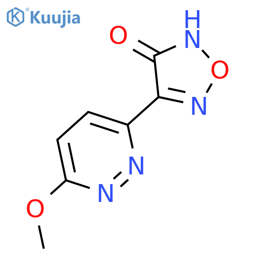 4-(6-methoxy-3-pyridazinyl)-1,2,5-Oxadiazol-3(2H)-one structure