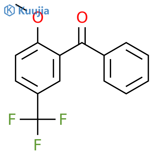 Methanone, [2-methoxy-5-(trifluoromethyl)phenyl]phenyl- structure