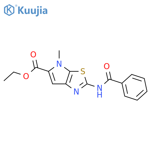 ethyl 2-(benzoylamino)-4-methyl-4H-pyrrolo[3,2-d][1,3]thiazole-5-carboxylate structure