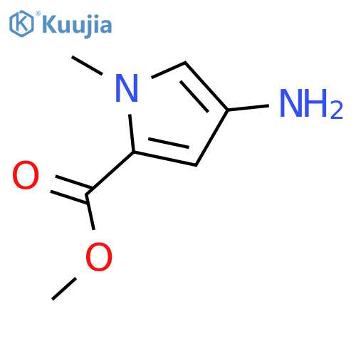 Methyl 4-amino-1-methyl-1H-pyrrole-2-carboxylate structure