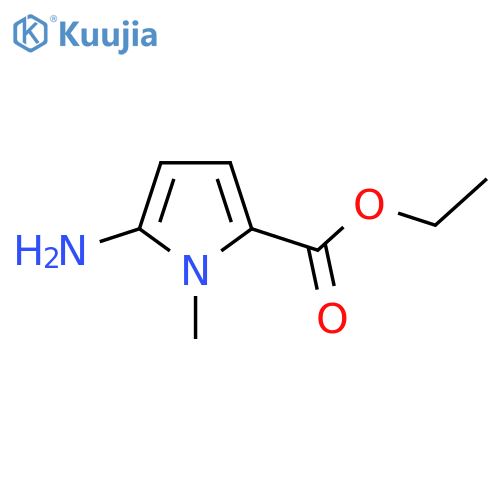 Ethyl 5-amino-1-methyl-1H-pyrrole-2-carboxylate structure
