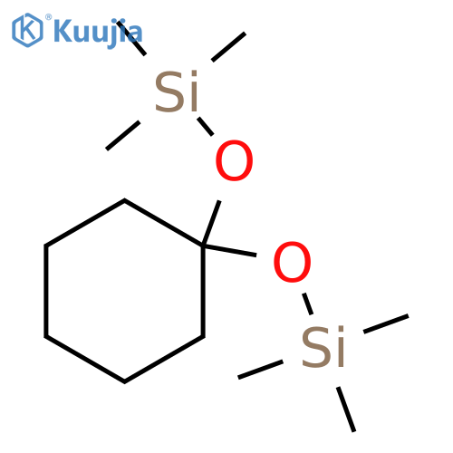 [cis-Cyclohexanediylbis(oxy)]bis(trimethylsilane) structure