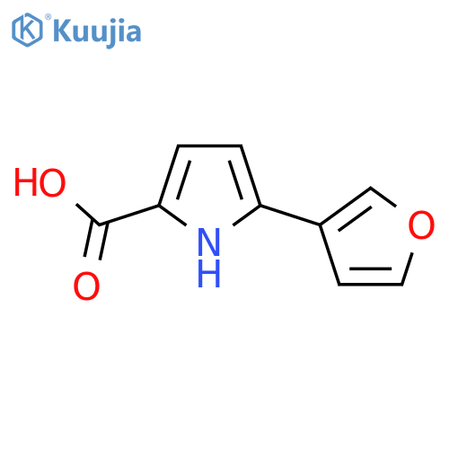 5-(Furan-3-yl)-1H-pyrrole-2-carboxylic acid structure