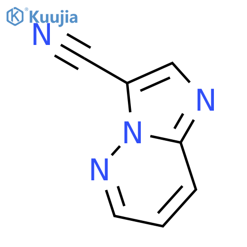 Imidazo[1,​2-​b]​pyridazine-​3-​carbonitrile structure