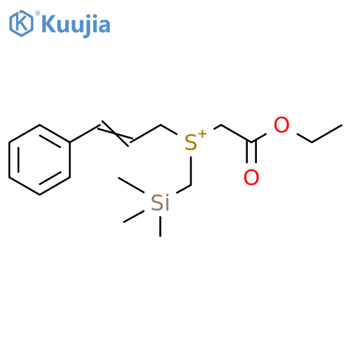 Sulfonium,(2-ethoxy-2-oxoethyl)(3-phenyl-2-propenyl)[(trimethylsilyl)methyl]- structure