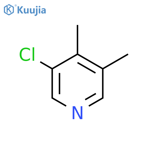 Pyridine, 3-chloro-4,5-dimethyl- structure