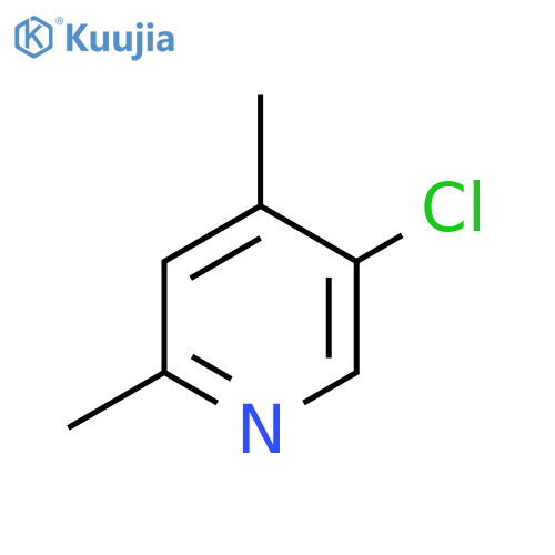 Pyridine, 5-chloro-2,4-dimethyl- structure
