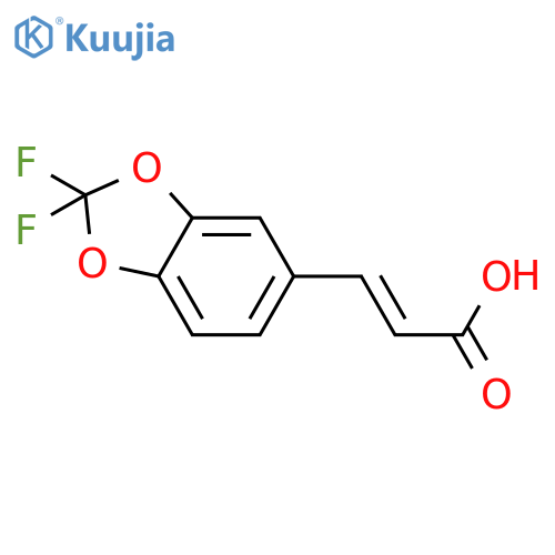 3-(2,2-Difluoro-1,3-benzodioxol-5-yl)-(2E)-propenoic Acid structure
