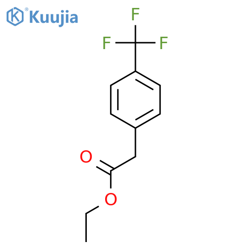 ethyl 2-[4-(trifluoromethyl)phenyl]acetate structure