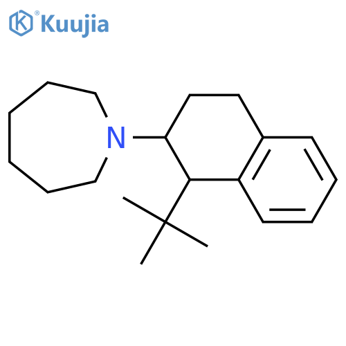 1-[(1,1-Dimethylethyl)-1,2,3,4-tetrahydro-2-naphthalenyl]hexahydro-1H-azepine structure
