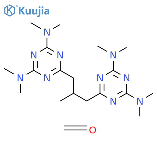 Formaldehyde,polymerwith6,6'-(2-methyl-1,3-propanediyl)bis[N,N,N',N'-tetramethyl-1,3,5-triazine-2,4-diamine],methylated structure