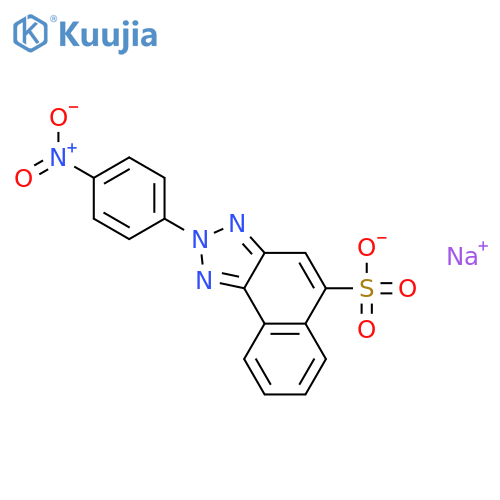 sodium 2-(4-nitrophenyl)benzo[e]benzotriazole-5-sulfonate structure